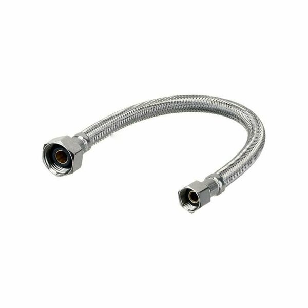 American Imaginations 36 in. Chrome Stainless Steel Faucet Supply Hose AI-37813